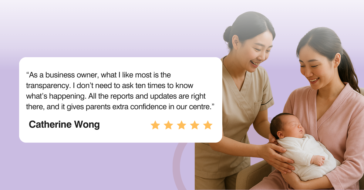 Client testimonial for Confinement Care Centre Management System